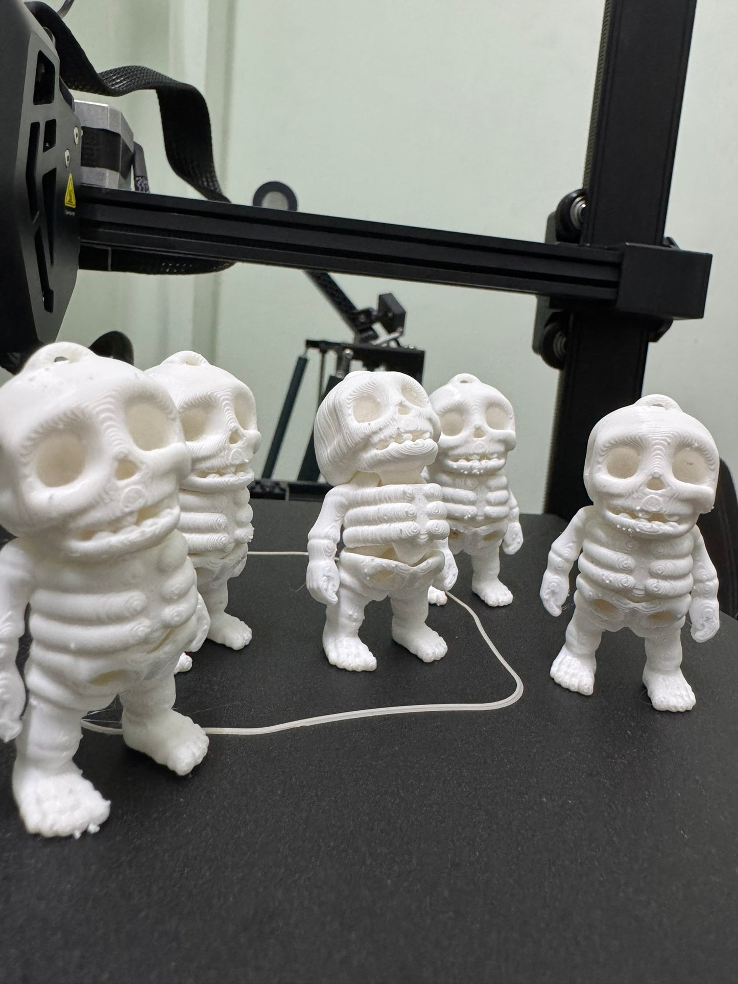 Tiny Skeleton Keychains