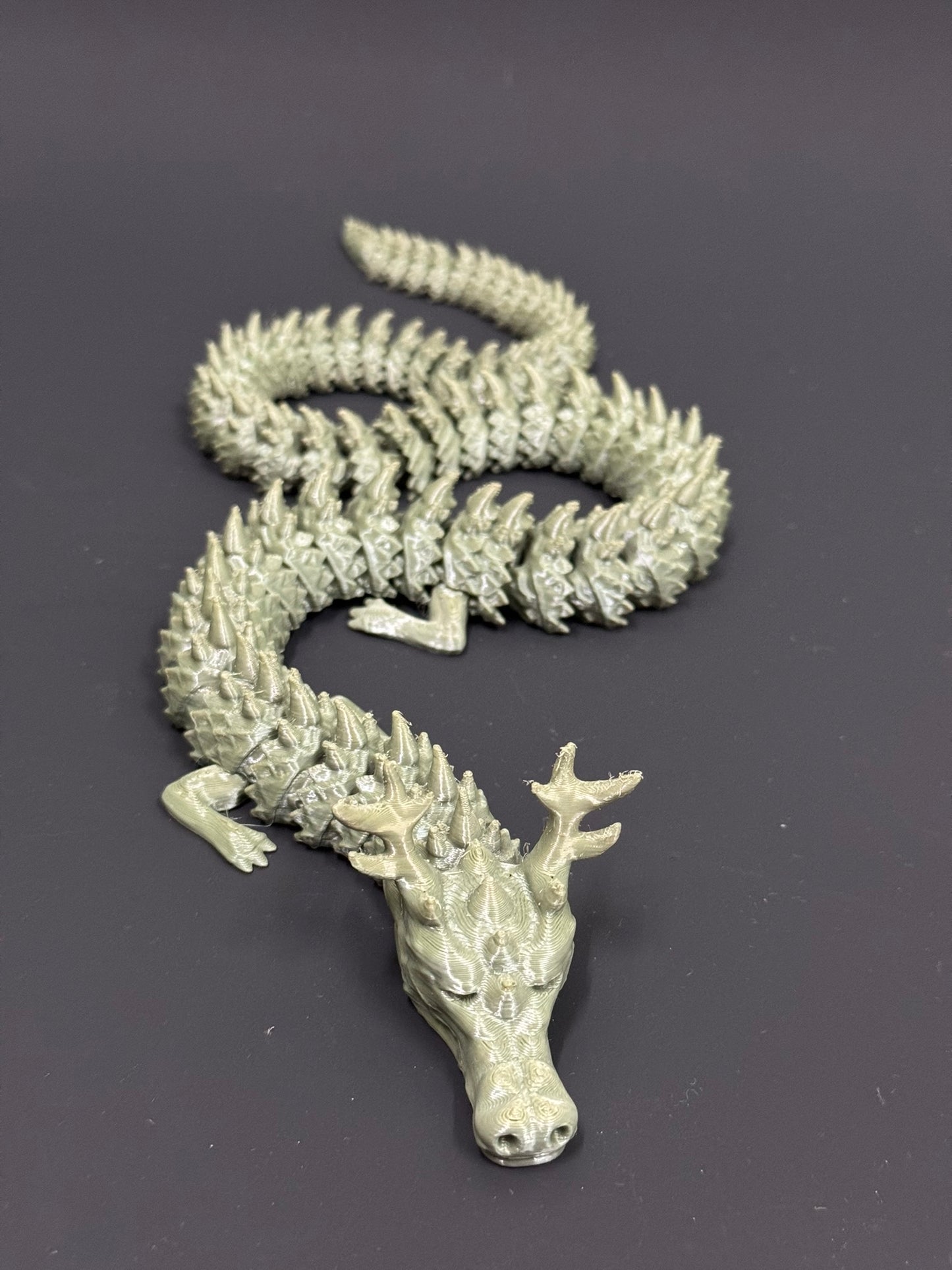 Chinese Dragon Single Flexi 3D Printed