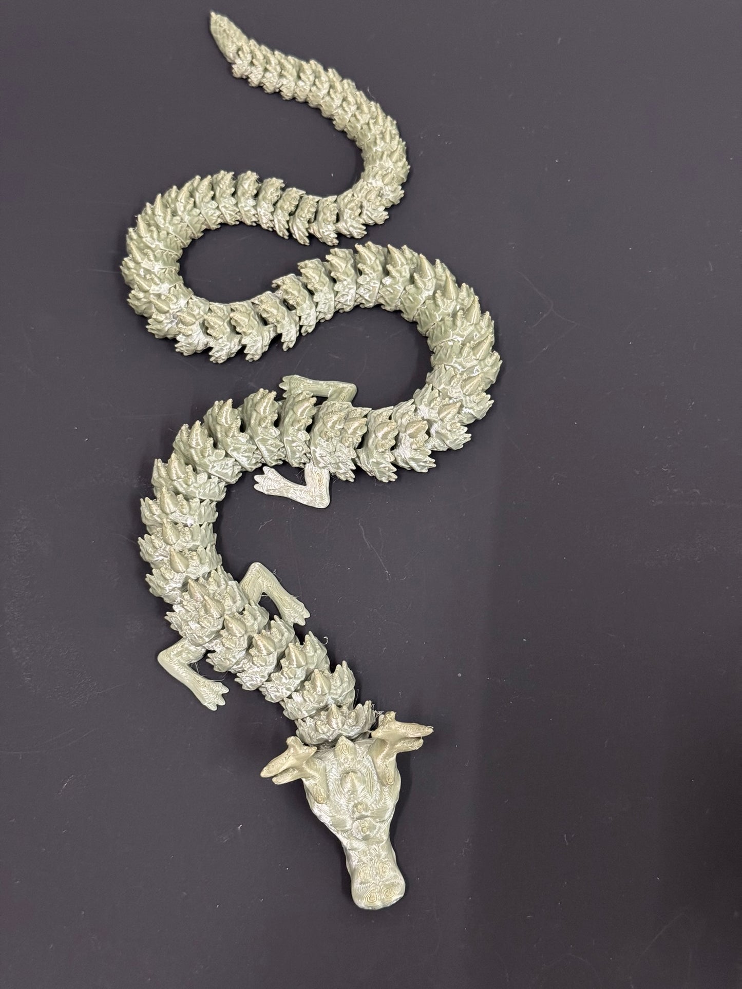 Chinese Dragon Single Flexi 3D Printed
