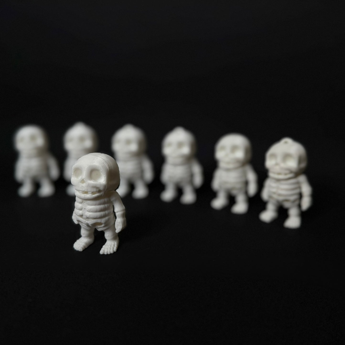 Tiny Skeleton Keychains