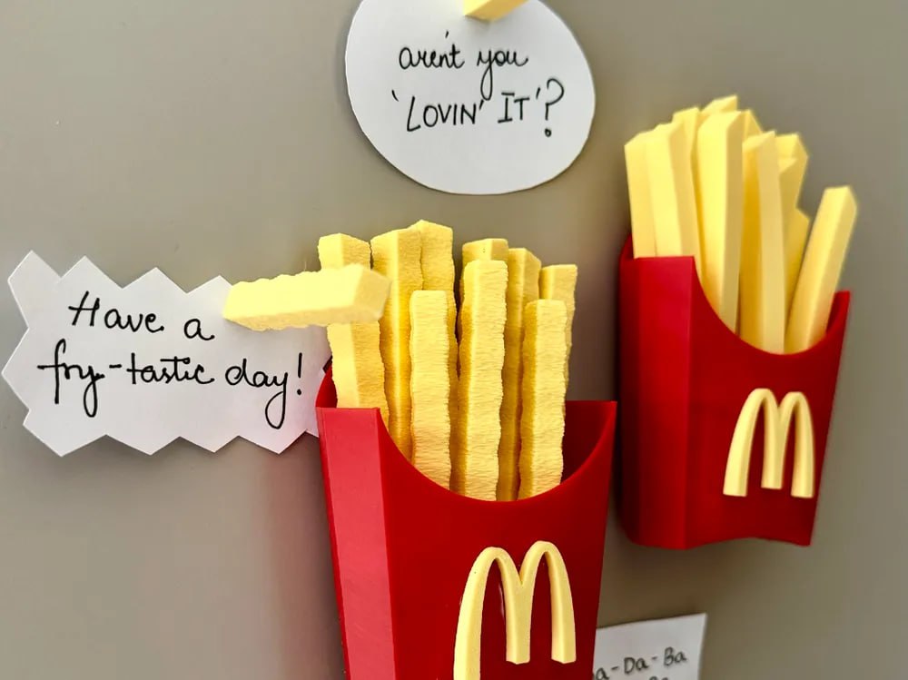 mcdonald fries fridge magnets